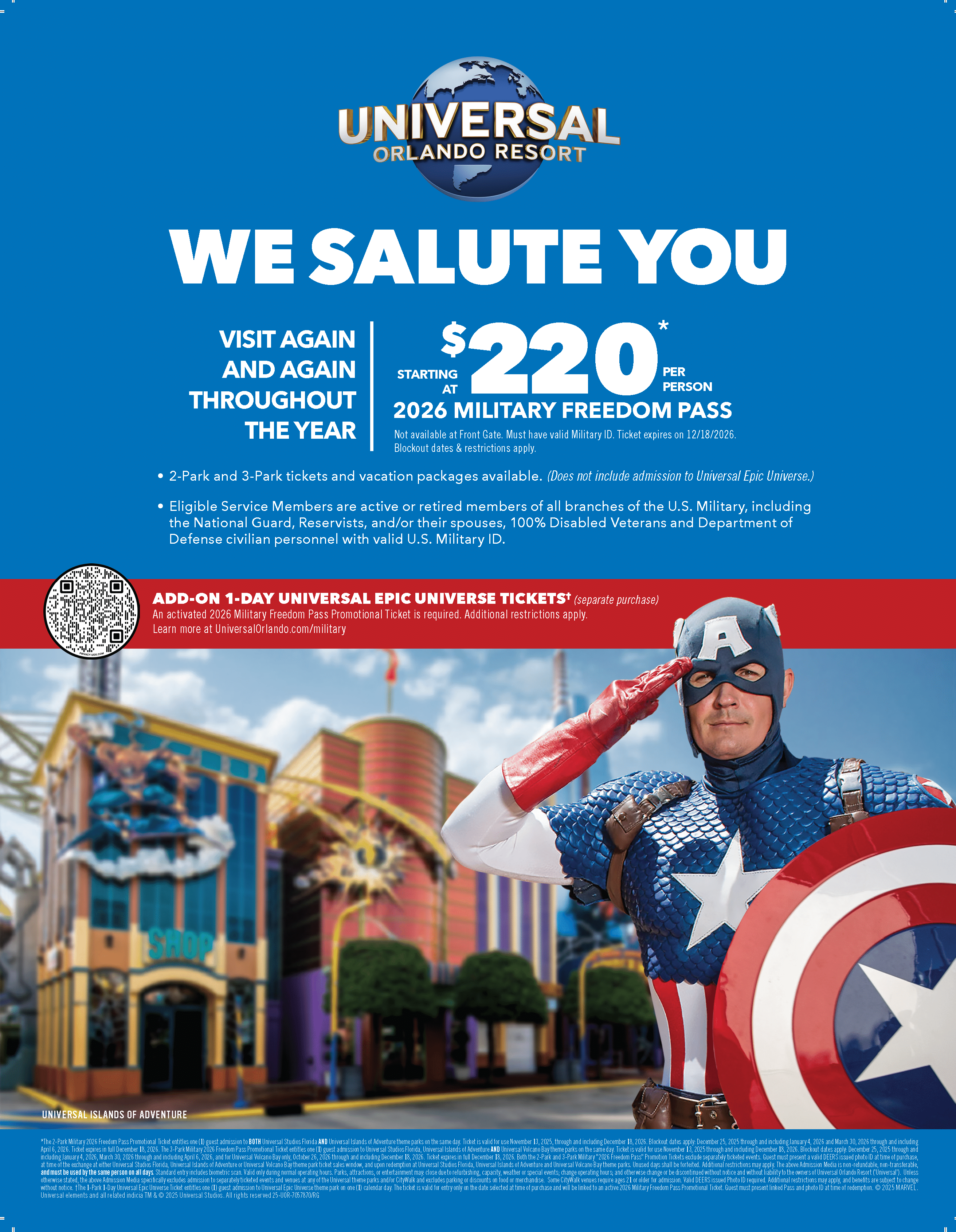 25-UOR-7057870 - MIL25 - UOR - Coll - Military Freedom Pass Flyer PRINT Final